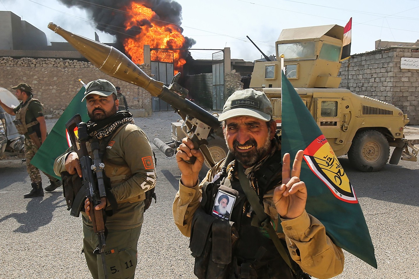  Irako pajėgos laimi prieš teroristus Tal Afare.<br> AFP/„Scanpix“ nuotr.