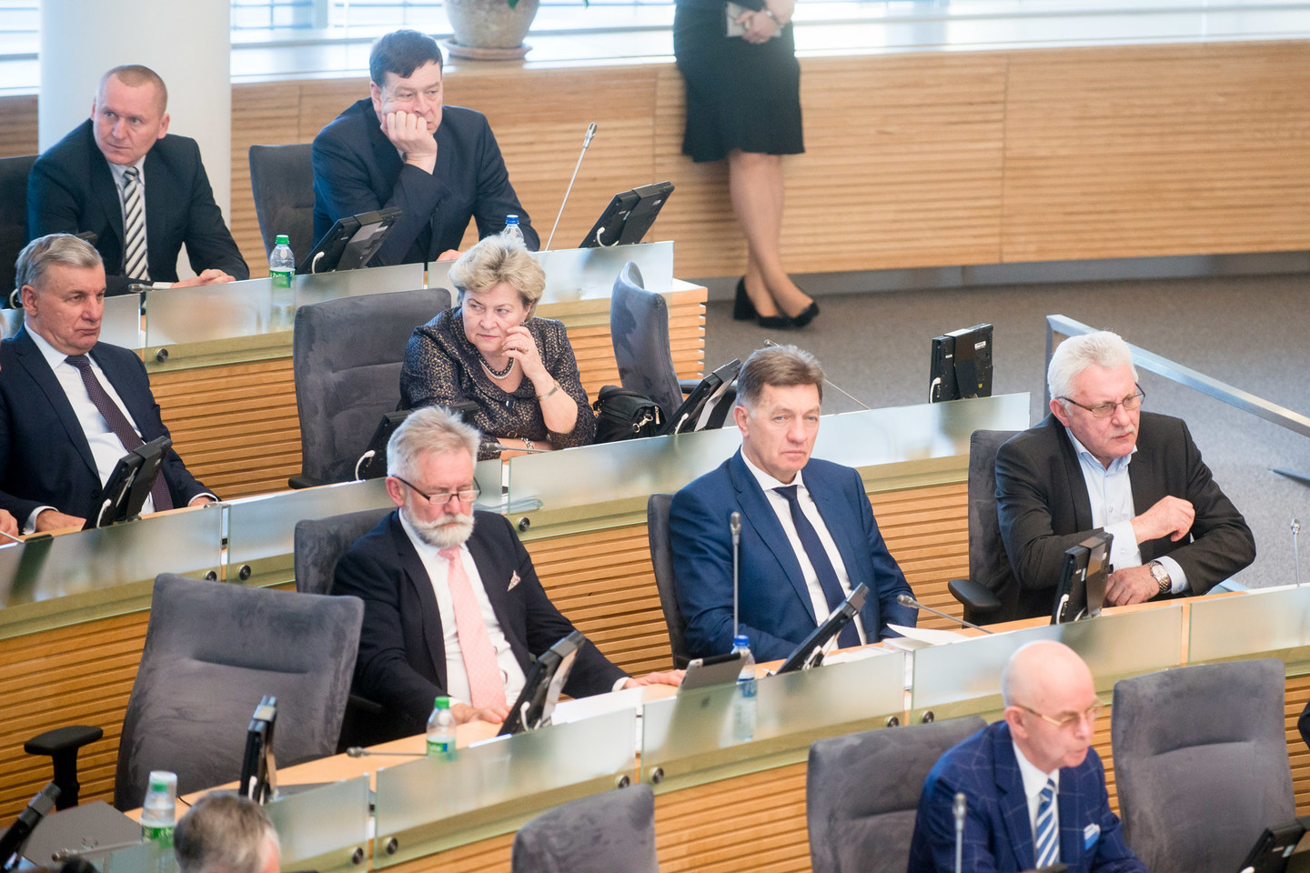 Artėjant socialdemokratų skyrių sprendimui dėl koalicijos likimo Seimo frakcija nėra linkusi to daryti.<br>J.Stacevičiaus nuotr.