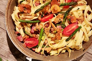 Makaronai su voveraitėmis. Net seilė tįsta apie juos pagalvojus