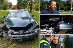 Klebono su „Tesla“ smūgį patyrę gyventojai papasakojo, kaip įvyko avarija