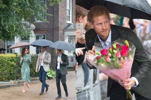 Princas Williamas su žmona ir broliu Harry pagerbė princesės Dianos atminimą