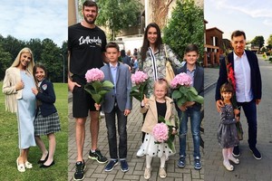Rugsėjo 1-ąją garsenybės džiaugėsi ūgtelėjusiais vaikais