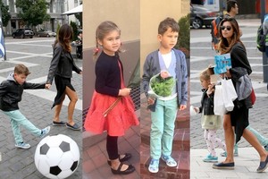 Gražuolė Viktorija Macijauskienė vaikus į mokyklą išleido anksčiau nei kiti