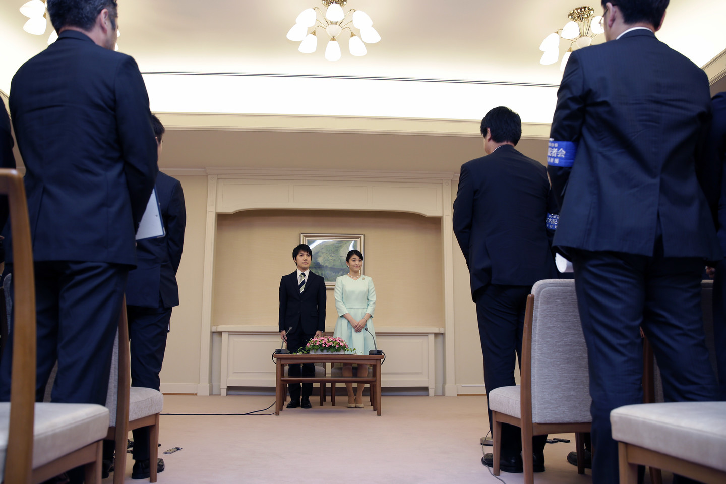  Princesė Mako susižadėjo su savo mylimuoju.<br> AP nuotr.