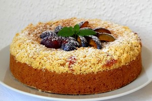 Pyragas su varške ir slyvomis. Skanėstas, už kurį balsuoja ne tik šeima