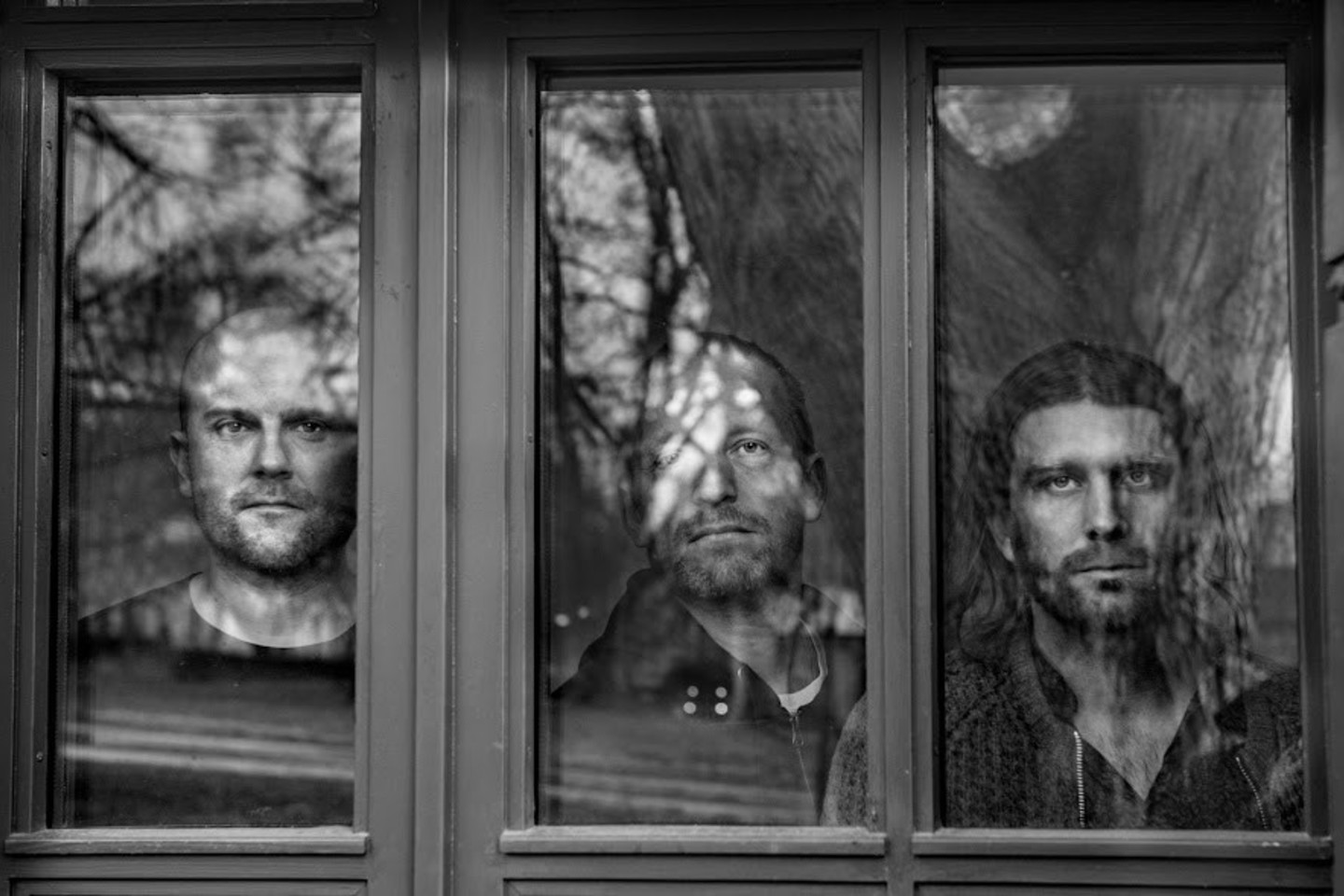M.Gustafssonas (viduryje) orkestrą  „Fire!“ įkūrė savo trio pagrindu. <br> J.Bergmarko nuotr.