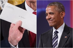 Paslaptis atskleista: išaiškėjo, ką Barackas Obama laiške parašė Donaldui Trumpui