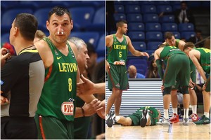 Po skaudaus susidūrimo Jonas Mačiulis atsidūrė ligoninėje