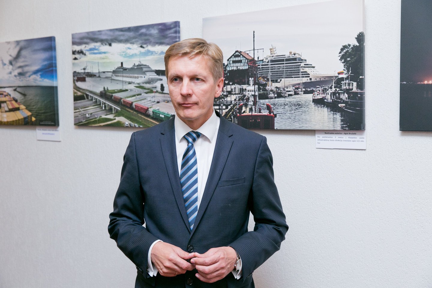Devintoje vietoje – Klaipėdos valstybinio jūrų uosto direkcijos generalinis direktorius Arvydas Vaitkus, per mėnesį uždirbantis 5842,49 eurų.<br>T.Bauro nuotr.