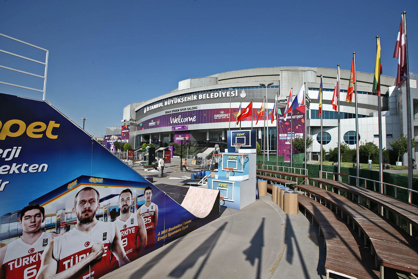  „Sinan Erdem“ arenoje vyks svarbiausi Europos krepšinio čempionato mūšiai.<br>G.Šiupario nuotr.