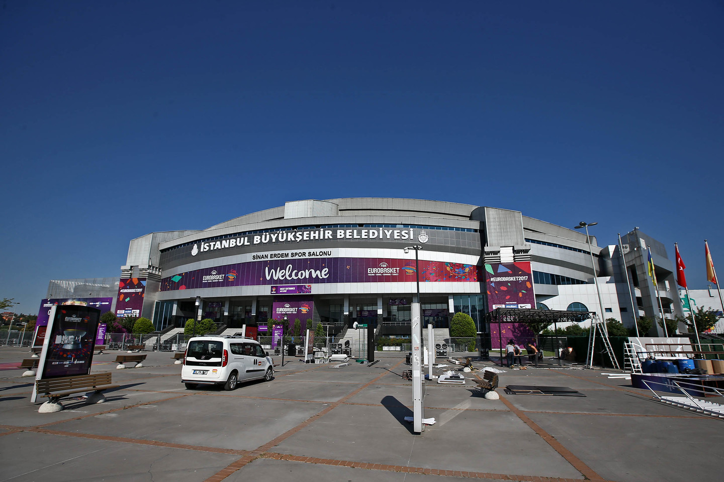  „Sinan Erdem“ arenoje vyks svarbiausi Europos krepšinio čempionato mūšiai.<br>G.Šiupario nuotr.