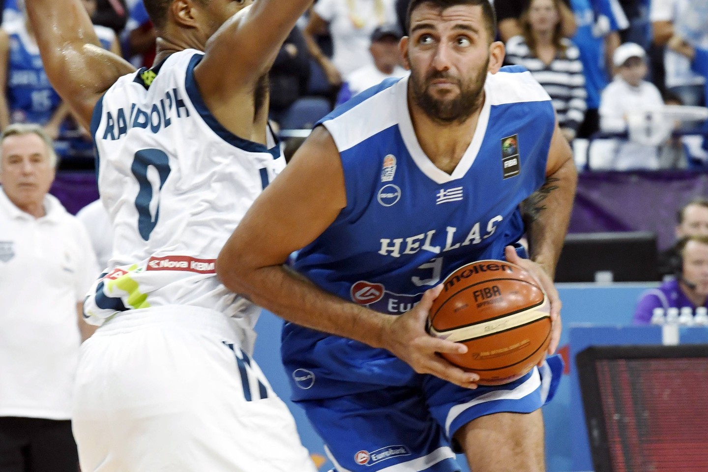  I.Bourousis vienintelis krepšininkas Graikijos rinktinėje, kuris žaidė ir 2007-aisiais<br> AFP/Scanpix nuotr.
