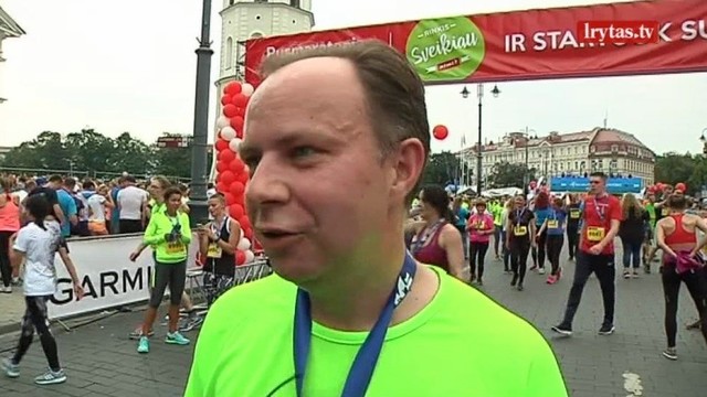 Vilniaus maratone ištvermę bandė ir Aurelijus Veryga