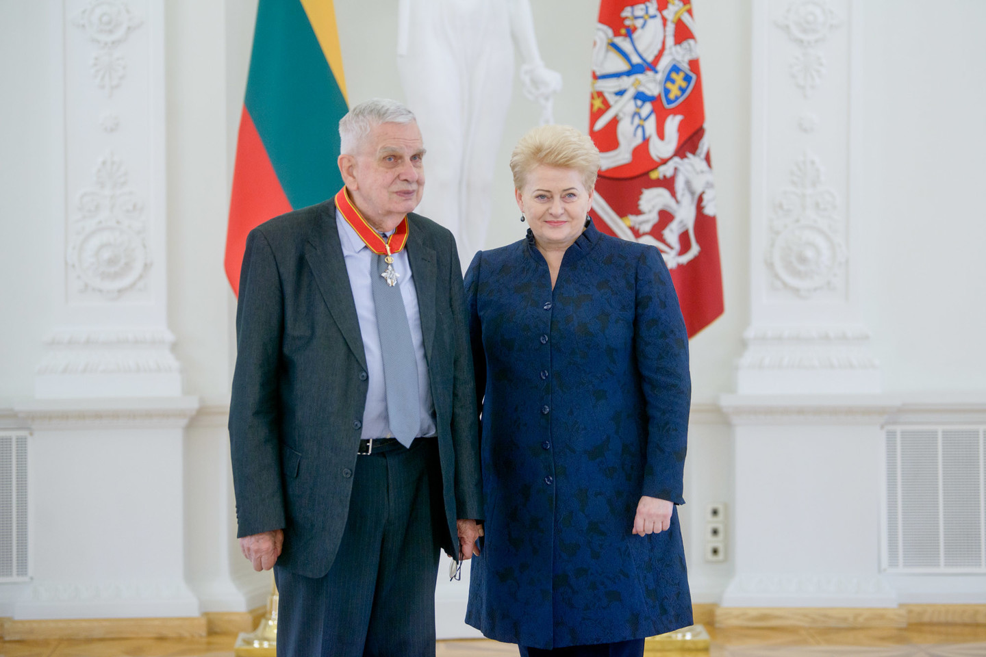 T.Venclova ir D.Grybauskaitė.<br>J.Stacevičiaus nuotr.