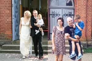 Vido Bareikio šeimos tradicija: kasmet vienoda nuotrauka su sūnumi