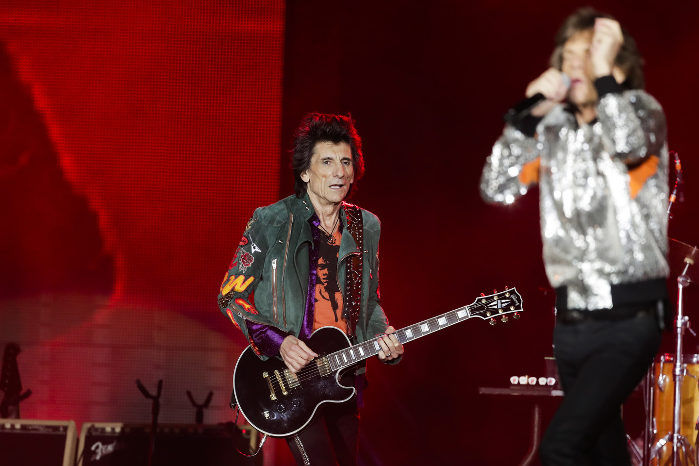  „The Rolling Stones“ muzikantai sustoti nesiruošia net ir įžengę į aštuntą dešimtį.<br>AP nuotr.
