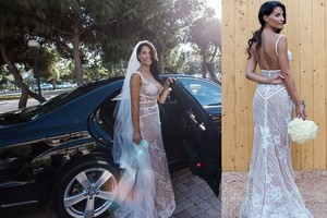 Nematytomis vestuvių nuotraukomis pasidalijusi Šarūno Jasikevičiaus žmona atskleidė, kas ją puošė