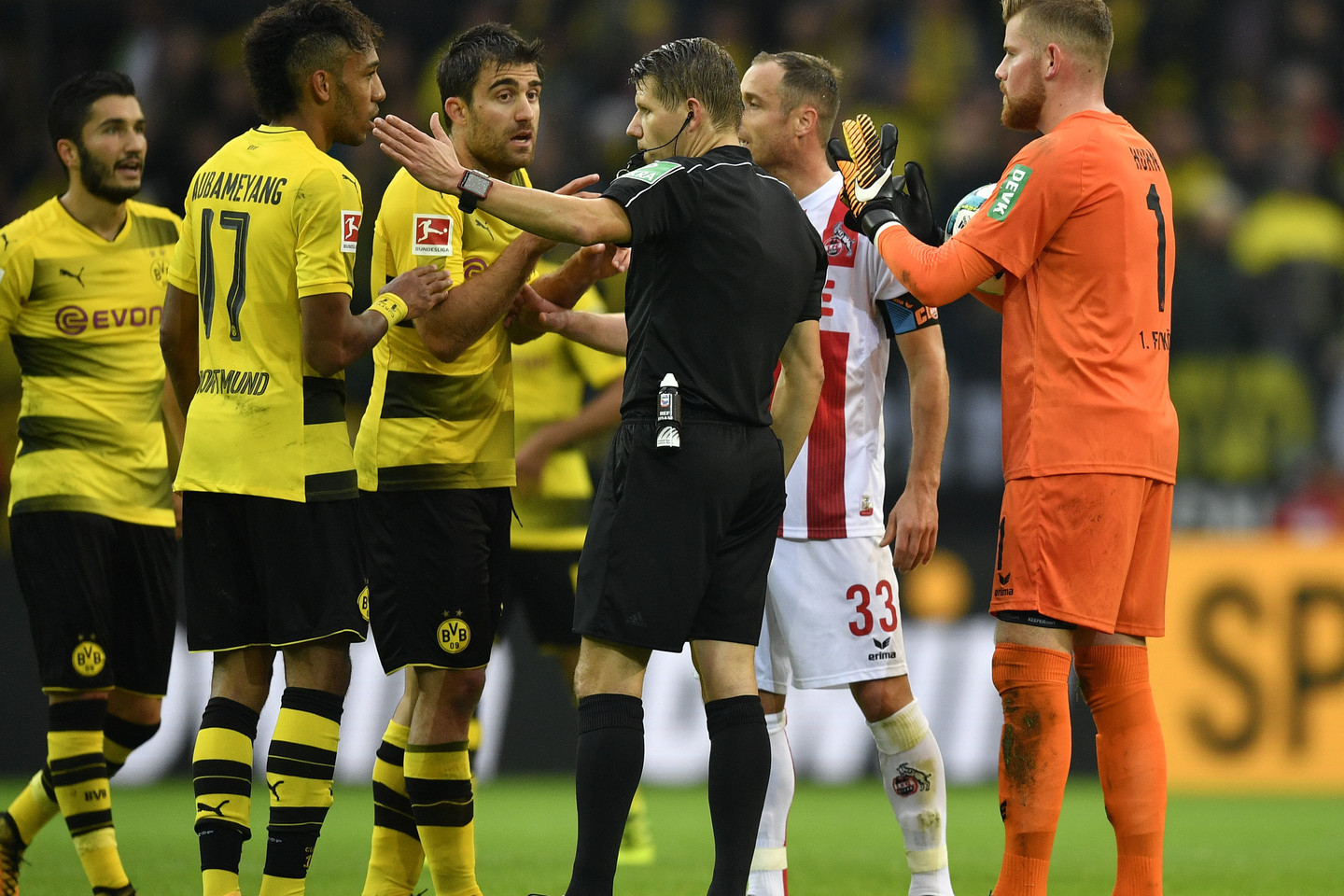  Dortmundo „Borussia“ ir „Koln“ rungtynės.<br> AP nuotr.