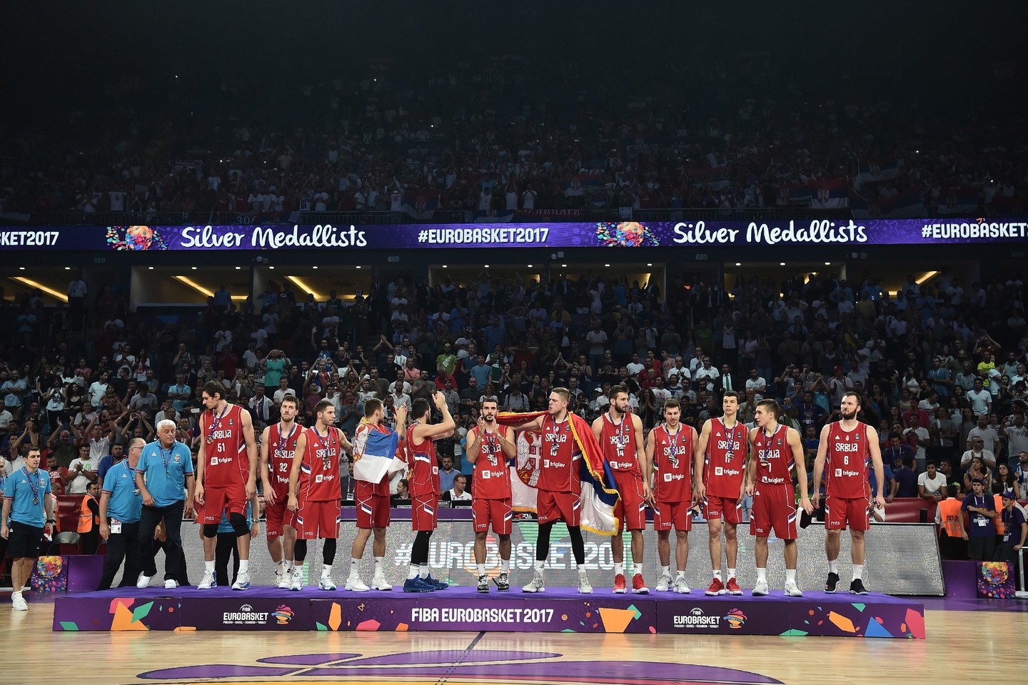  Serbai eilinį kartą pasidabino sidabro medaliais<br> AFP/Scanpix nuotr.