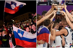 Europos čempionai grįžo namo: Slovėnija audringai pasitiko savo didvyrius