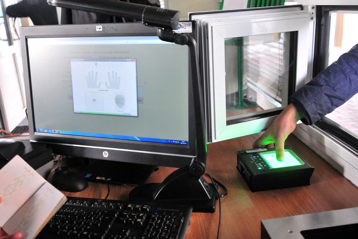 Raigardo pasienio kontrolės punktas.<br> A.Vaitkevičiaus nuotr.