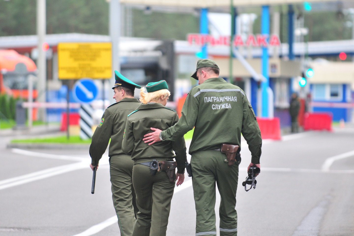 Baltarusijos pasieniečiai.<br> A.Vaitkevičiaus nuotr.