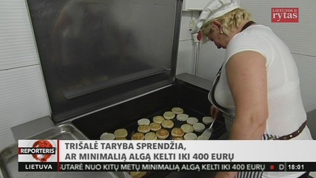 Minimali mėnesio alga nuo sausio pirmosios turėtų didėti 20 eurų