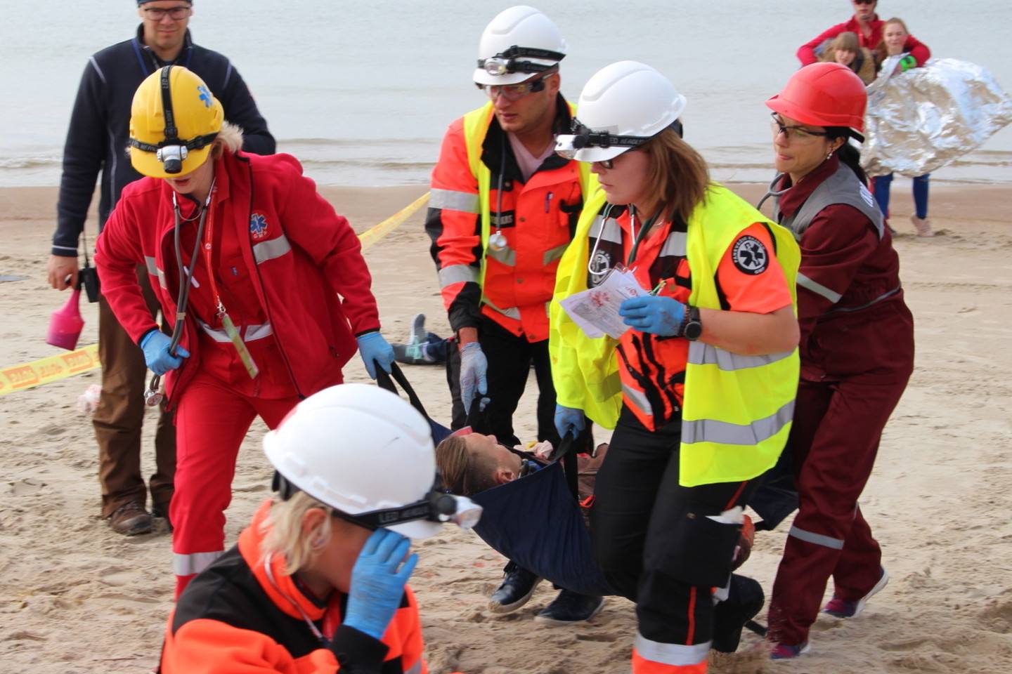 Vienuoliktosios Lietuvos greitosios medicinos pagalbos žaidynės praėjusį ketvirtadienį ir penktadienį vyko Palangoje.<br>A.Ziabkaus nuotr.