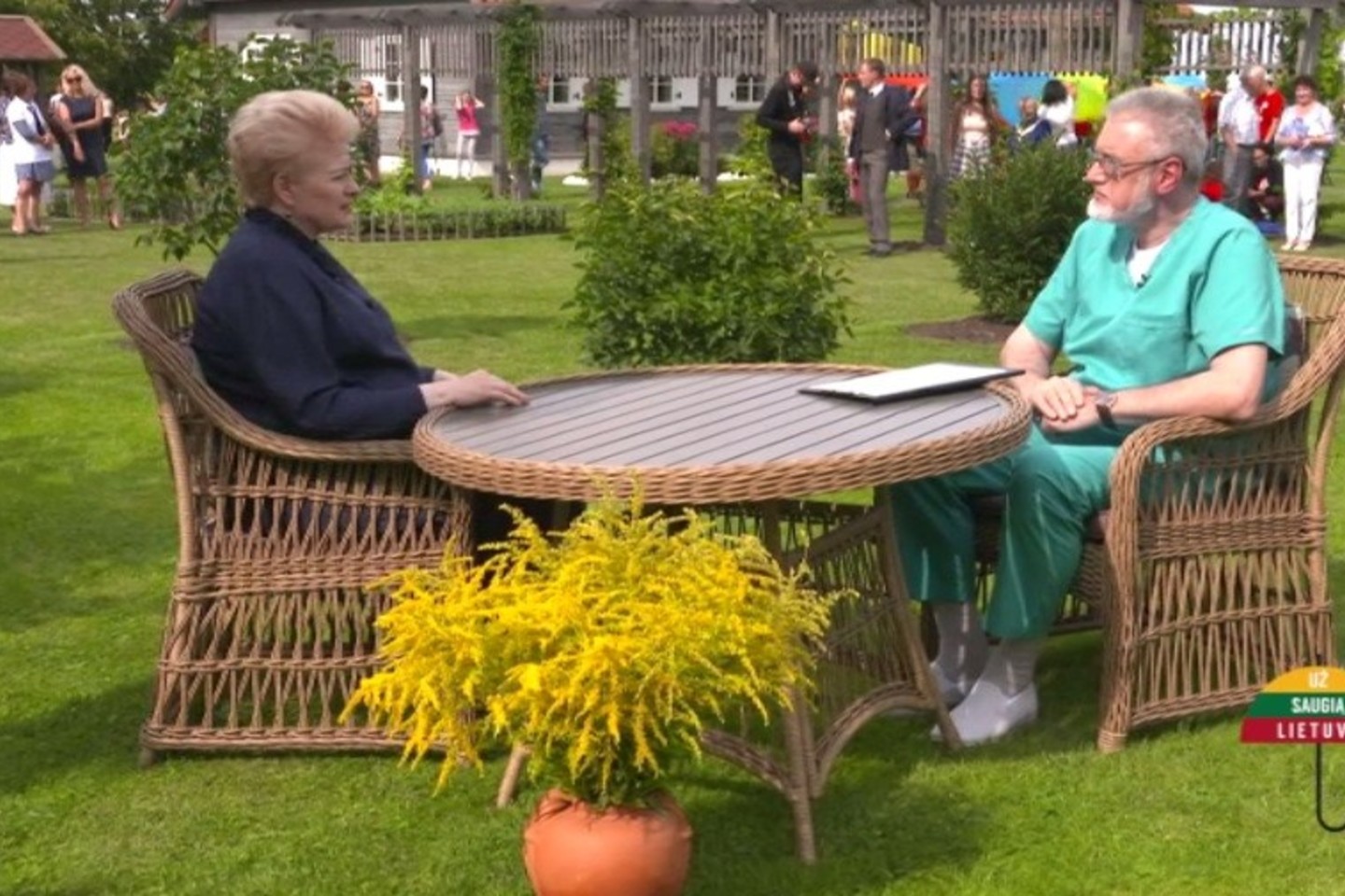 Laidoje „Klauskite daktaro“ dalyvavo šalies vadovė Dalia Grybauskaitė.<br>Lrt.lt nuotr.