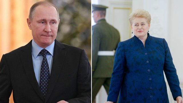 Vladimiras Putinas domėjosi, kodėl yra kritikuojamas Lietuvos prezidentės