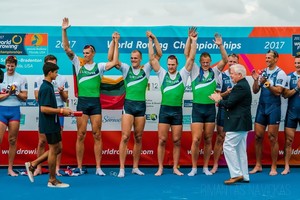 Po nukelto starto – aukso medaliai Lietuvos vyrų porinei keturvietei