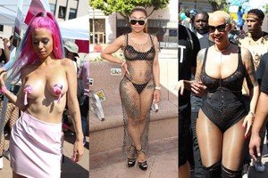 Pasileidėlių eitynėse – apsinuoginę dalyviai ir seksualus Blac Chynos pasirodymas