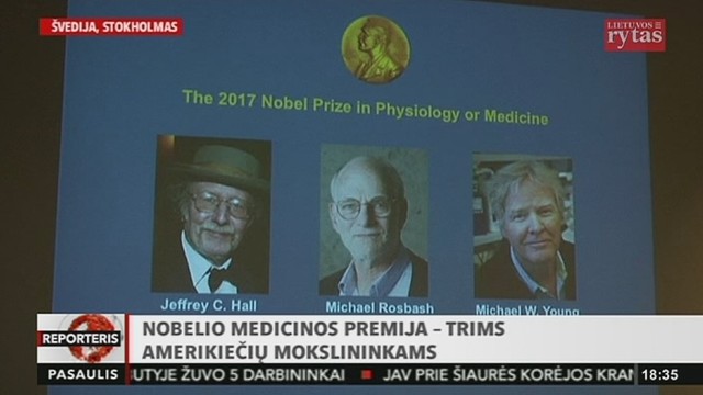 Nobelio medicinos premija – trims amerikiečių mokslininkams