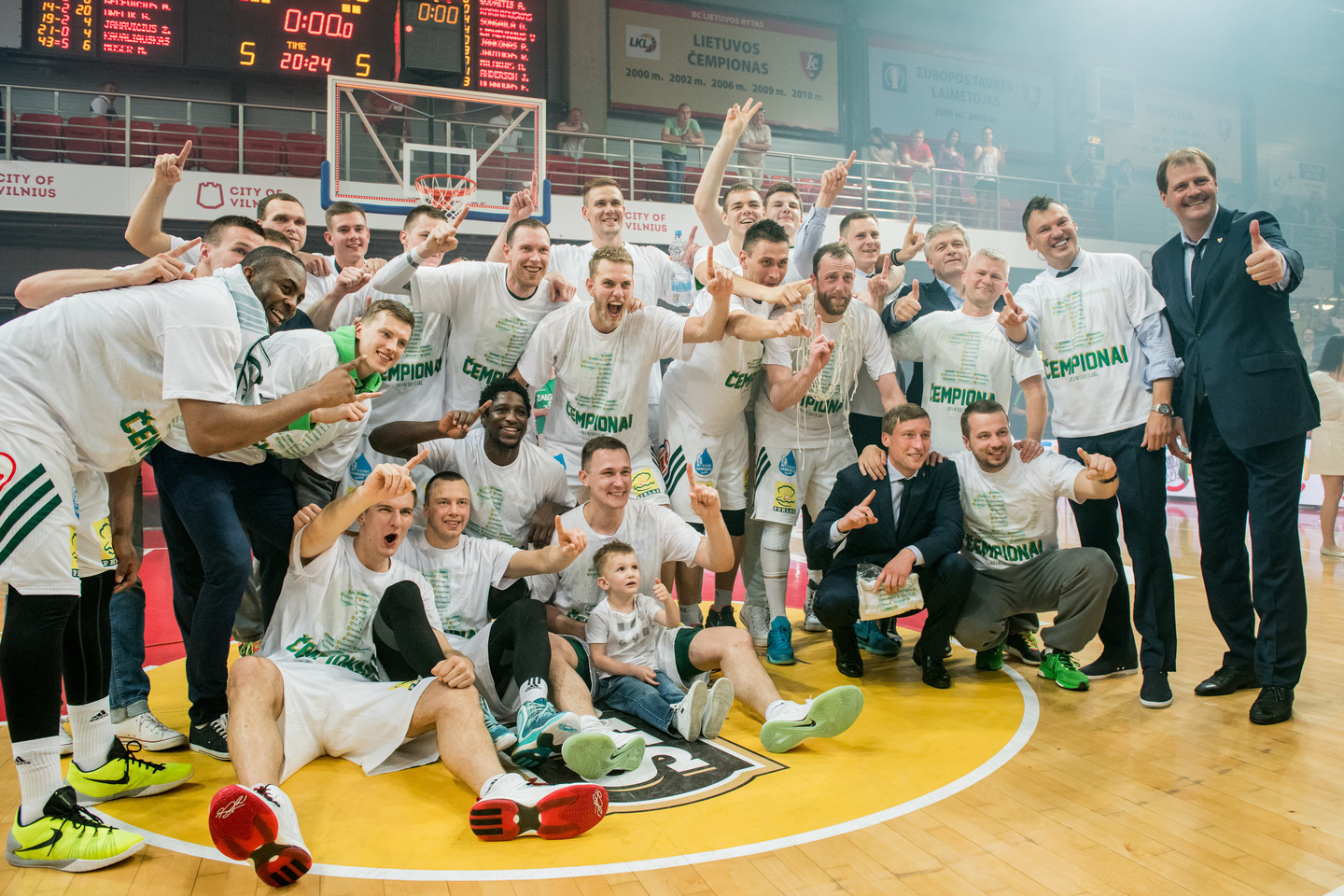 Kauniečių triumfas 2014-2015 metų LKL.<br> D.Umbraso nuotr.