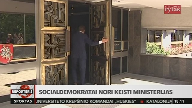 Socialdemokratai nori keisti ministerijas