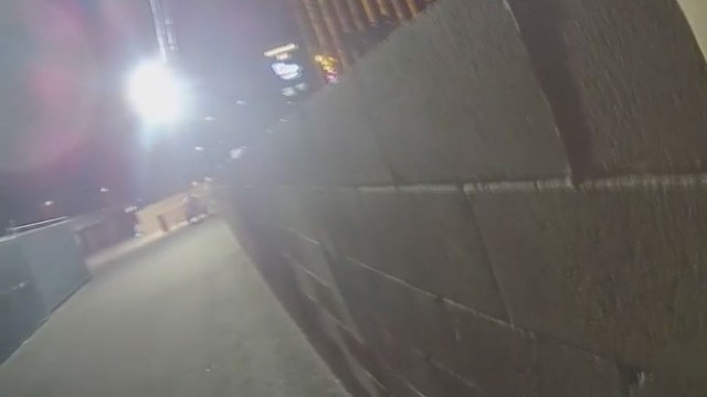 Paviešinta išskirtinė policijos vaizdo medžiaga Las Vegaso šaulio gaudynėse