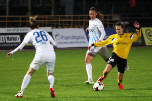 „Gintros-Universiteto“ futbolininkės pirmąjį Čempionių lygos mačą sužaidė lygiosiomis