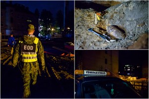 Po vidurnakčio sostinės centre rastas 100 kg sprogmuo nukenksmintas, evakuacija atšaukta