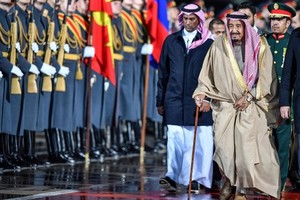 Saudo Arabijos karalius pirmąkart atvyko į Rusiją
