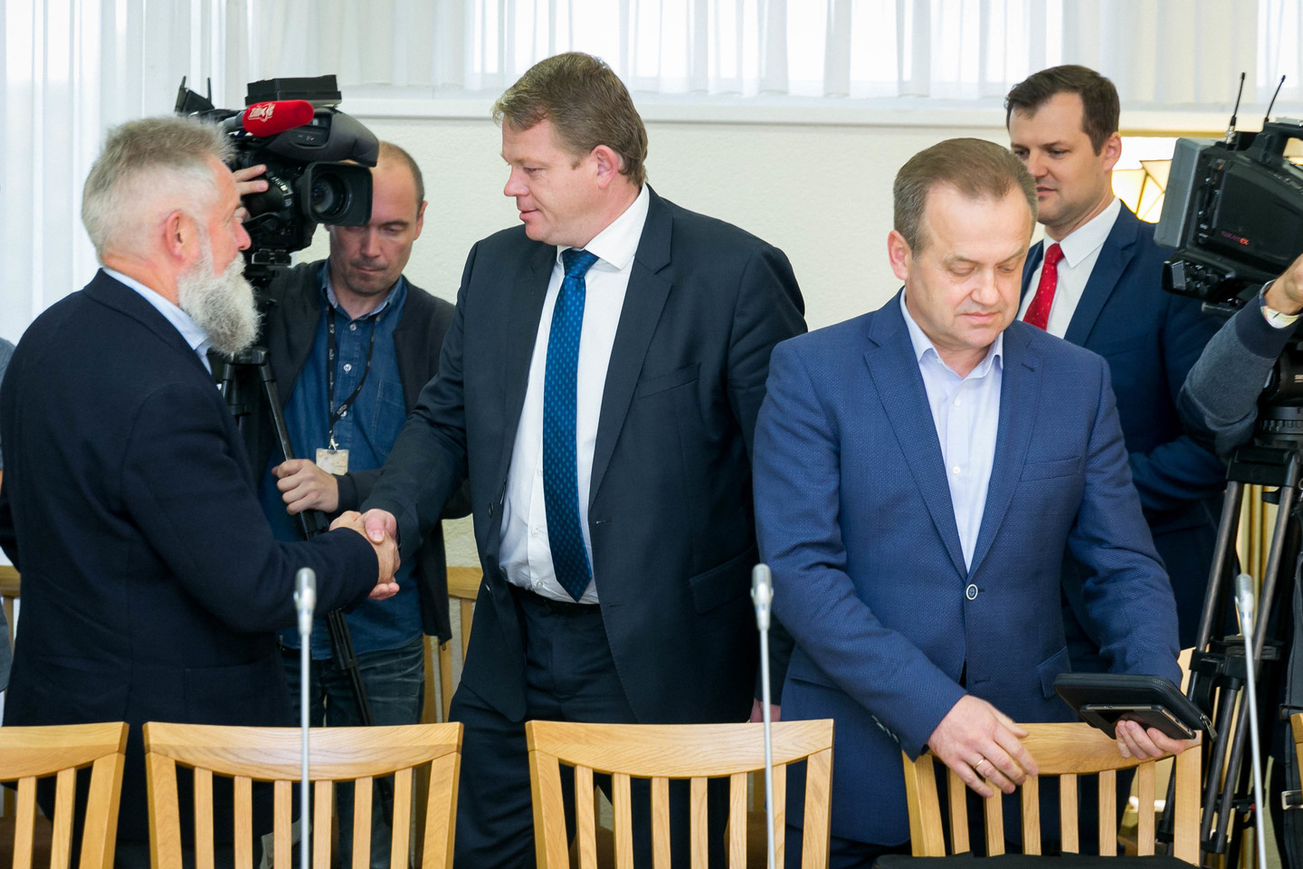 Eurokomisaras Vytenis Povilas Andriukaitis įvertino dabartinę socialdemokratų partijos padėtį. <br>T.Bauro nuotr.