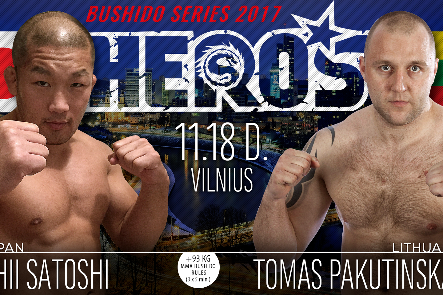 T.Pakutinskas kovos su 2008 metų Pekino žaidynių čempionu iš Japonijos