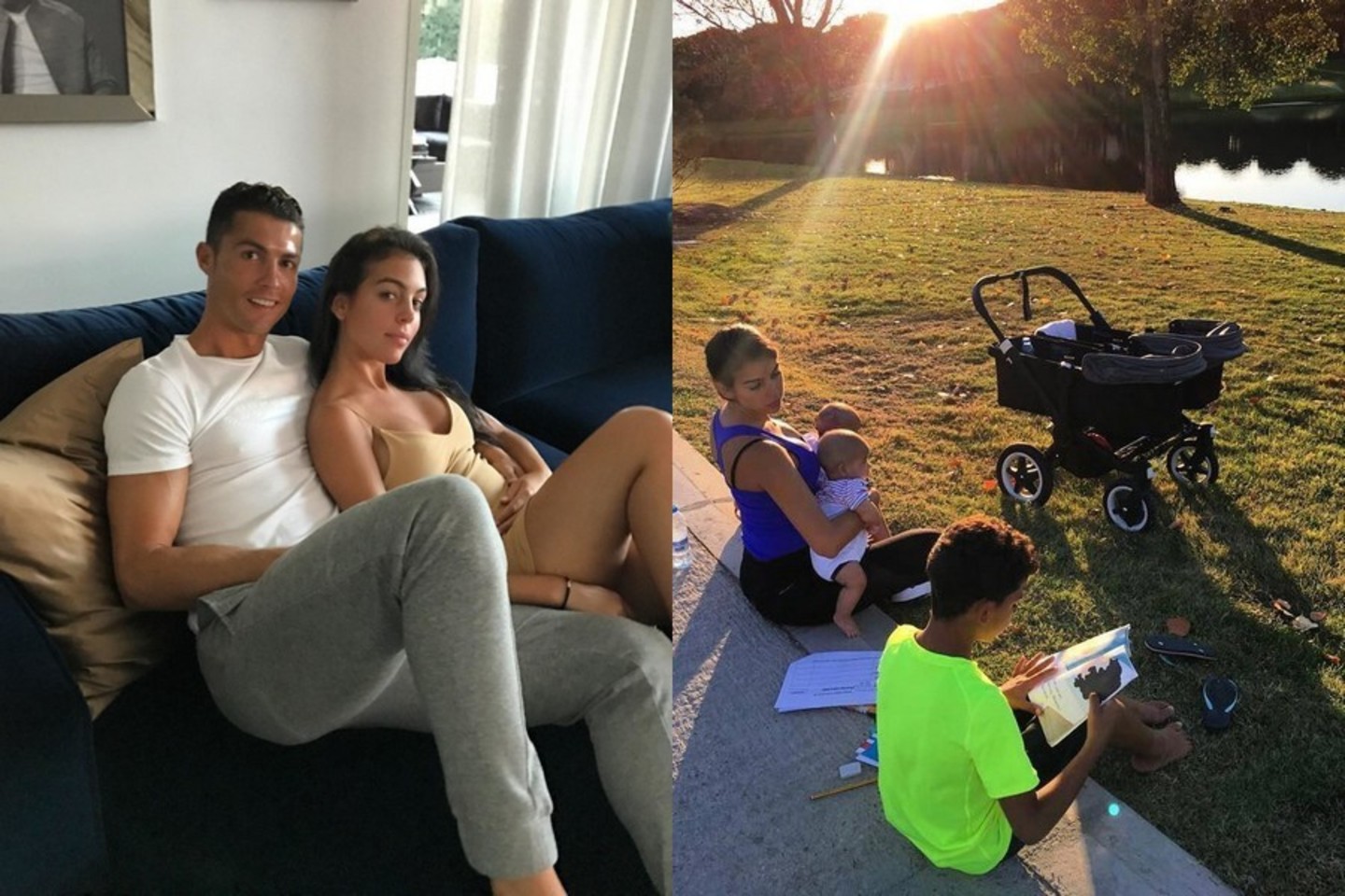 Cristiano Ronaldo pasidžiaugė gausia šeima.