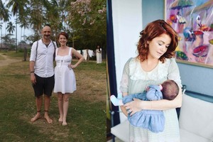 Dainininkai Erica Jennings ir Jurgis Didžiulis pakrikštijo dukrelę Gaią Marią