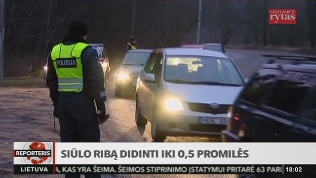 Seimas siūlo ribą didinti iki 0,5 promilės