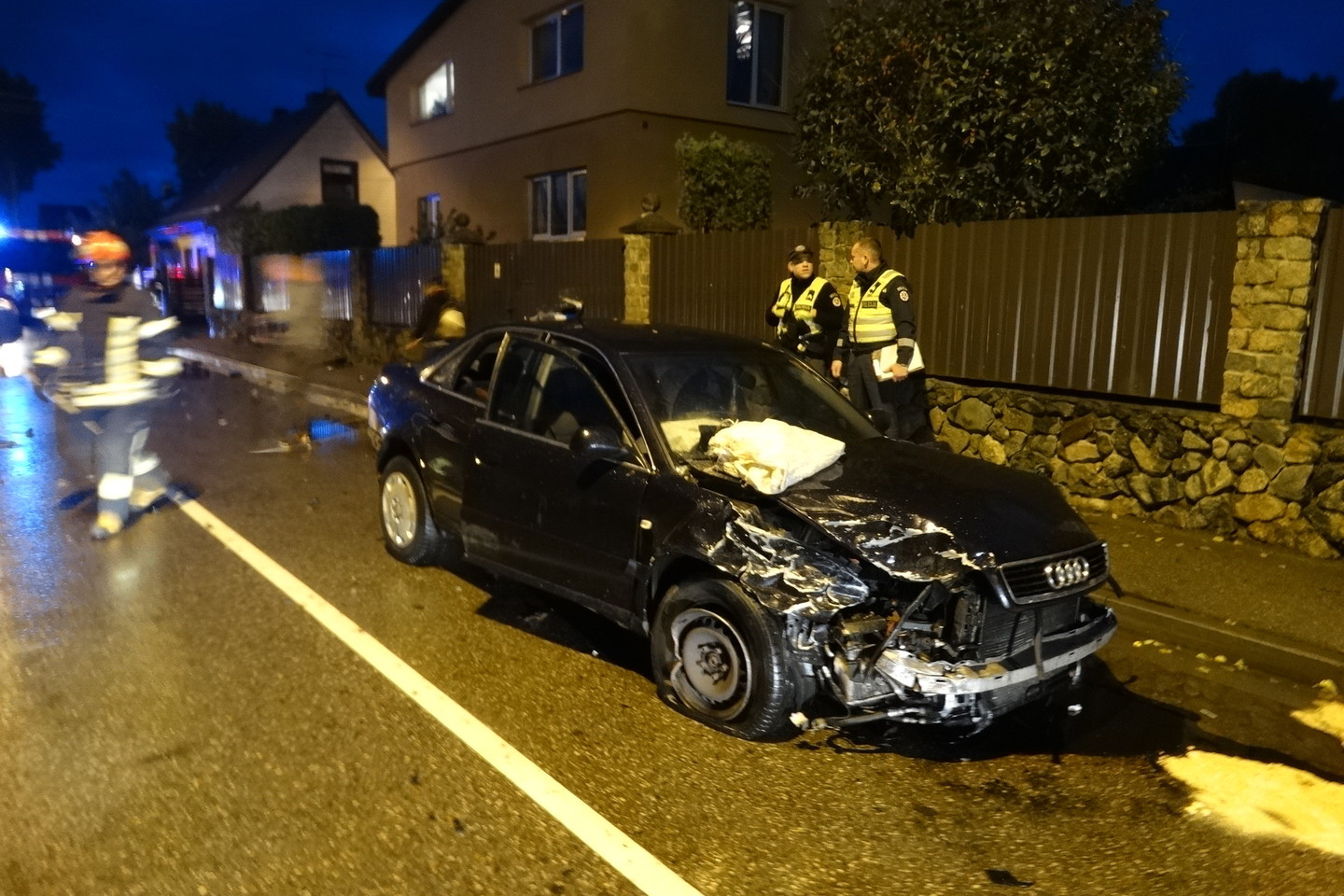 Automobilių susidūrimas Vokiečių gatvėje.