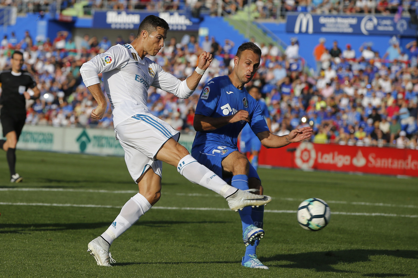 C.Ronaldo įvartis Ispanijos čempionate padėjo „Real“ išvengti lygiųjų <br> AP nuotr.
