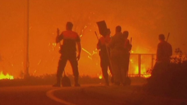 Uraganas „Ophelia“ Ispanijoje sukėlė pražūtingus gaisrus
