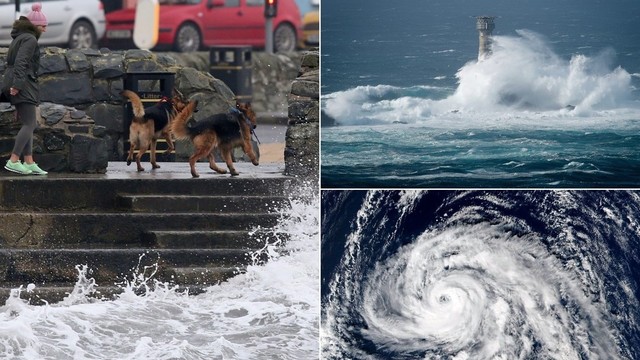 Britų salose siaučia uraganas „Ophelia“ – pranešama apie pirmąsias aukas