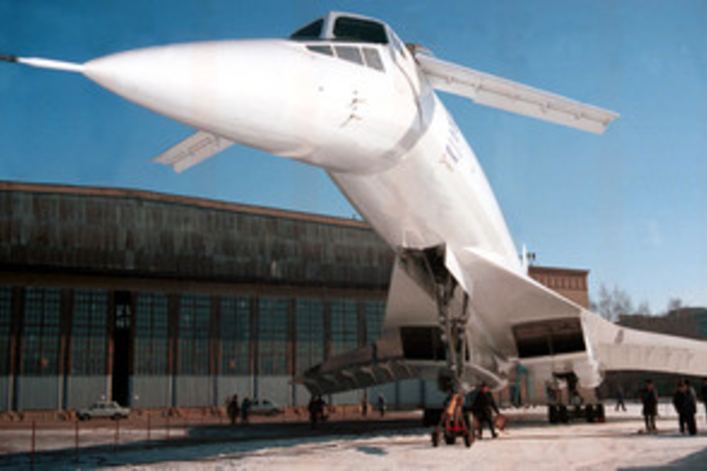 „Tupolev Tu-144“ buvo itin panašus į britų ir prancūzų sukurtą varžovą, tad neišvengiamai gavo „Concordski“ pravardę.<br> Vidapress.com nuotr.