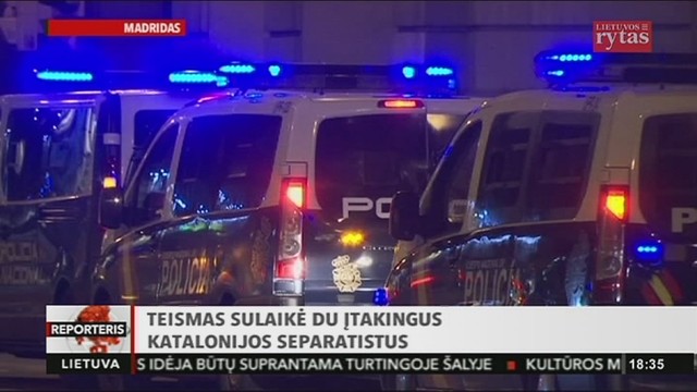 Teismas sulaikė du įtakingus Katalonijos separatistus